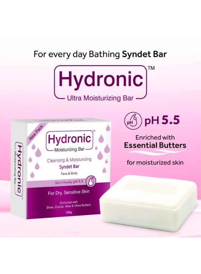 Hydronic Regaliz Hydronic Soap - Gentle Cleansing Bar for Dry and Sensitive Skin, Hydrating Formula for Daily Use, Suitable for All Skin Types | 100g (Pack of 3) - Image 3