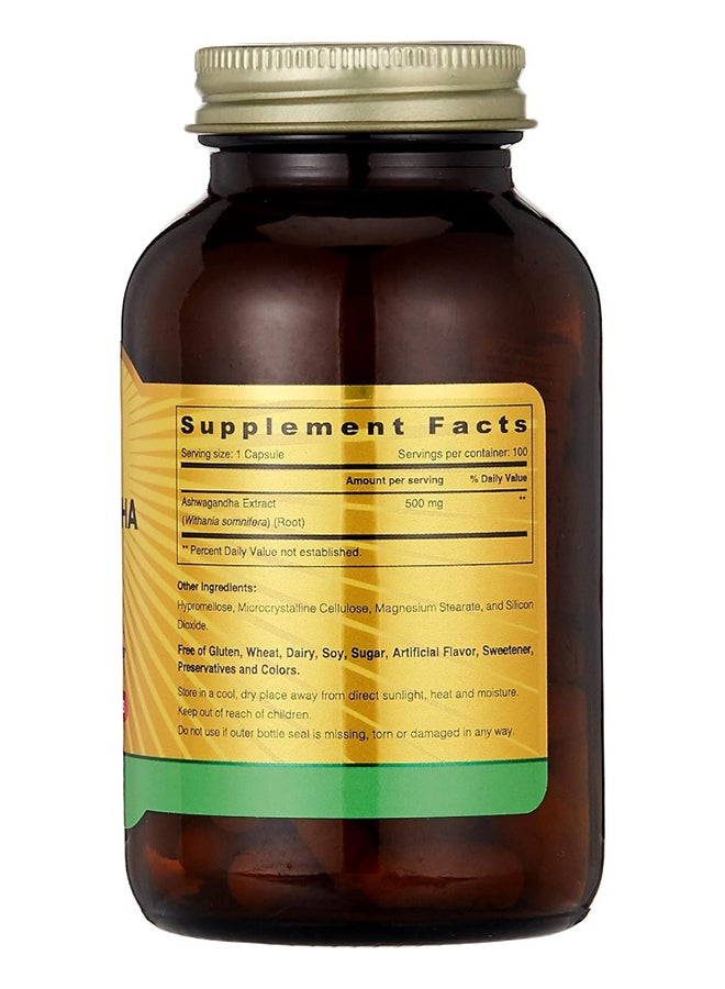 SUNSHINE NUTRITION اشواغاندا 500 ملغ 100 كبسولة - Image 3