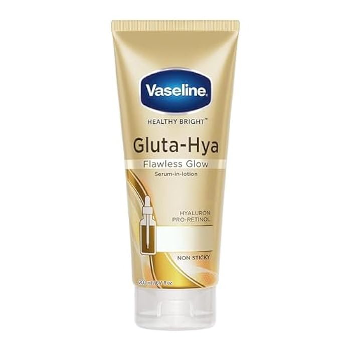 Vaseline Gluta-Hya Flawless Glow, 200ml, Serum-In-Lotion, Boosted With GlutaGlow, for Visibly Brighter Skin from 1st Use - Image 1
