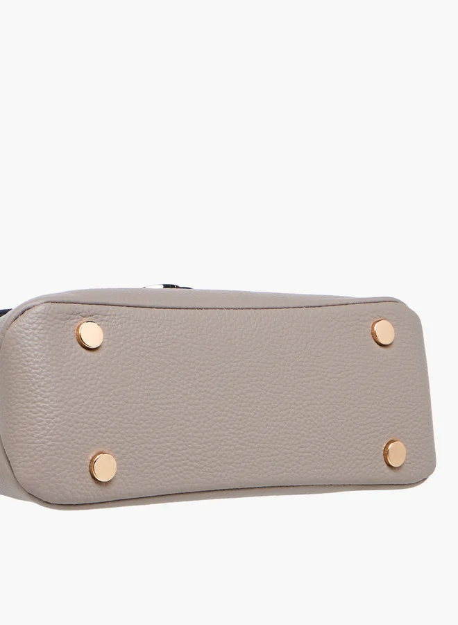 Paprika Textured Crossbody Bag with Chain Strap