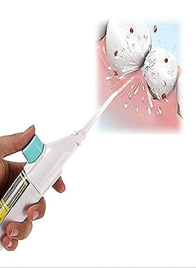 TCCO ENTERPRISE مجموعة تنظيف وتبييض الأسنان بتقنية TCCO ENTERPRISE Speed Dental Care Water-Jet Flosser Tooth Pick Power Dental Cleaning Whitening Teeth Kit Power Floss Air Powered Dental Water Jet for Dental Cleaner (White Colour) - Image 4