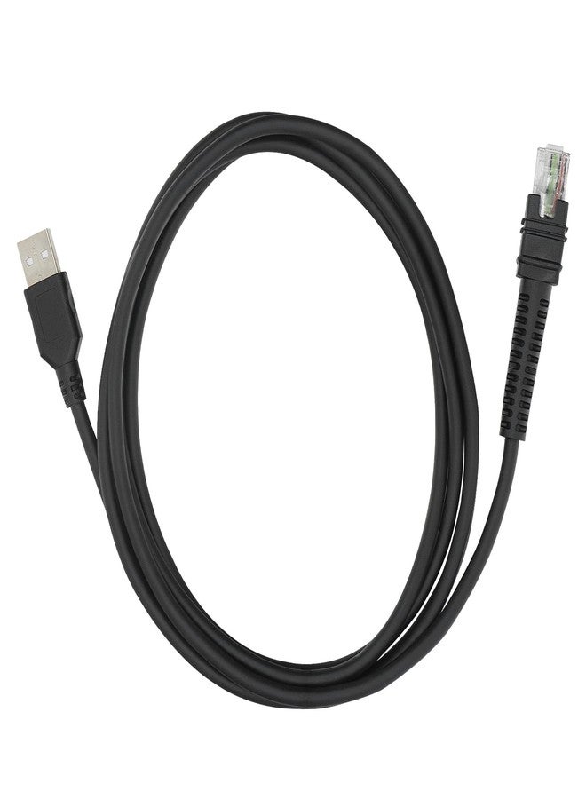 كابل USB محمي من CARPSDZY طراز CBA-U46-S07ZAR لماسح الباركود المحمول Zebra Symbol طرازات DS3608، DS3678، DS8108، DS8178، LI3608، LI3678، DS3600-KD، موصل USB-A، طوله 2 متر (7 أقدام)، مستقيم، BC 1.2، يعمل بجهد 5 فولت تيار مستمر - Image 5
