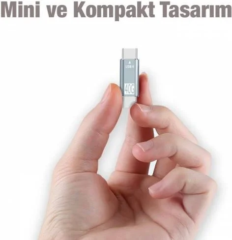 بولهاموبيل Polham 40GBPS Type-C To Type-C Converter Adapter USB 4 High Speed Data Transfer Kit Type-C To Type
