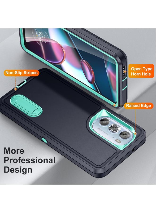 erorex Case For Motorola Edge 30 Pro 3 in 1 Rugged Holder Phone Case - Image 2