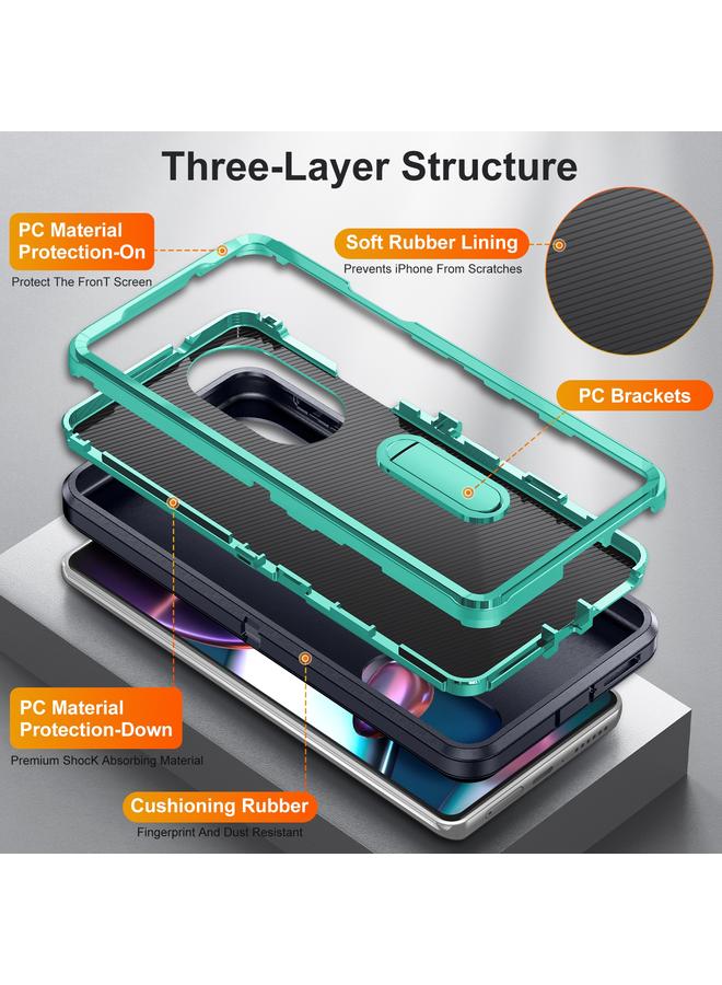 erorex Case For Motorola Edge 30 Pro 3 in 1 Rugged Holder Phone Case - Image 3