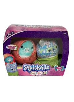 SQUISHMALLOW Squishville By Squishmallow Character 2Packs Sqm0228 Collect Them All Official Kellytoy Squishmallows (Lindsay & Miles)  - Image 2