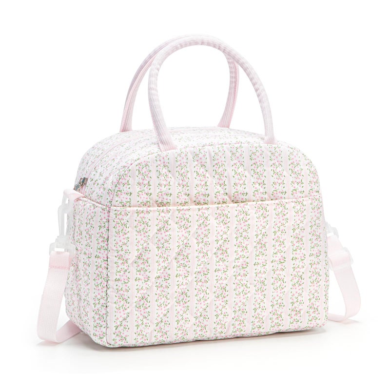 MEXS Lunch Bag for Women Reusable Lunch Box Quilted Puffer Large Capacity Insulated Cooler Tote Bags Work Travel Picnic - Image 1