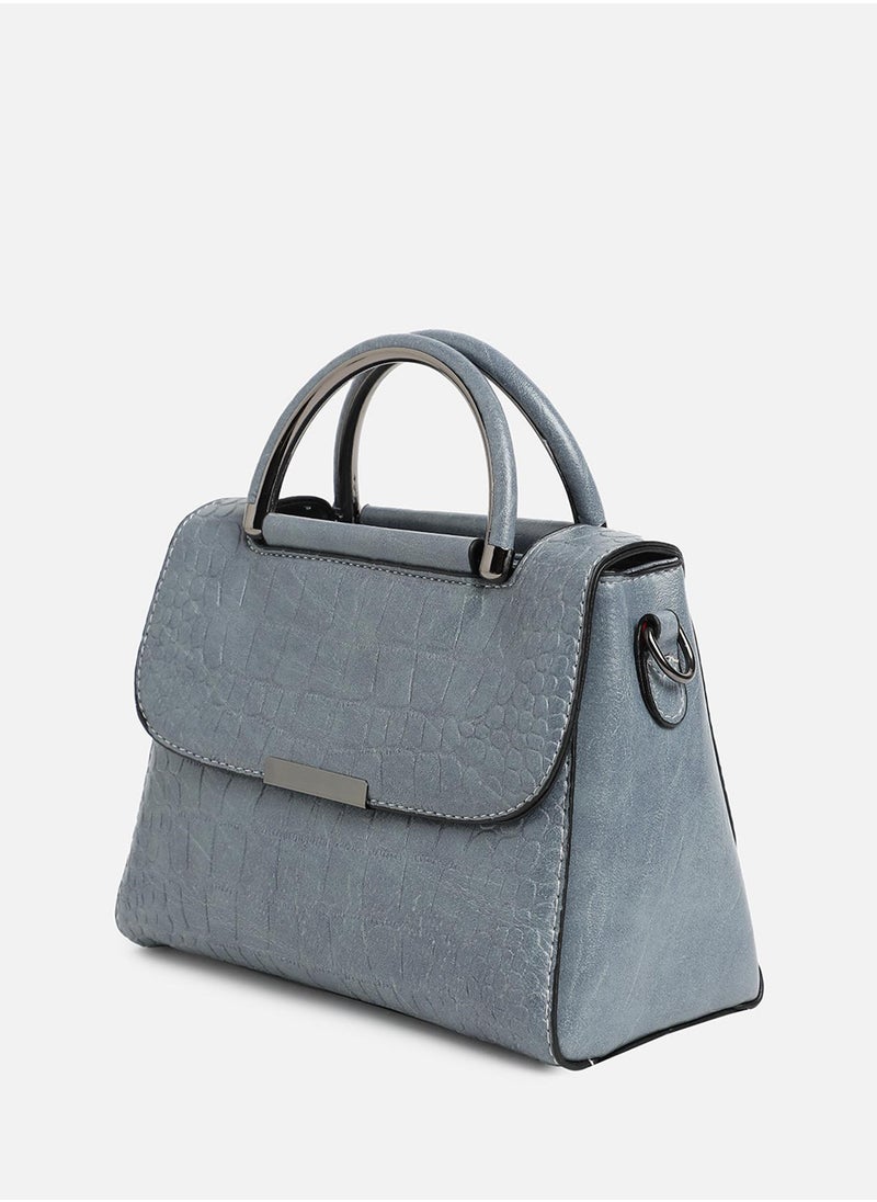 Haute Sauce Solid Magnet Lock Regular Vegan Leather Hand bag  - Image 4