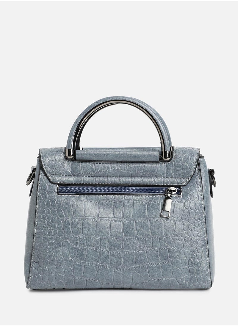 Haute Sauce Solid Magnet Lock Regular Vegan Leather Hand bag  - Image 5