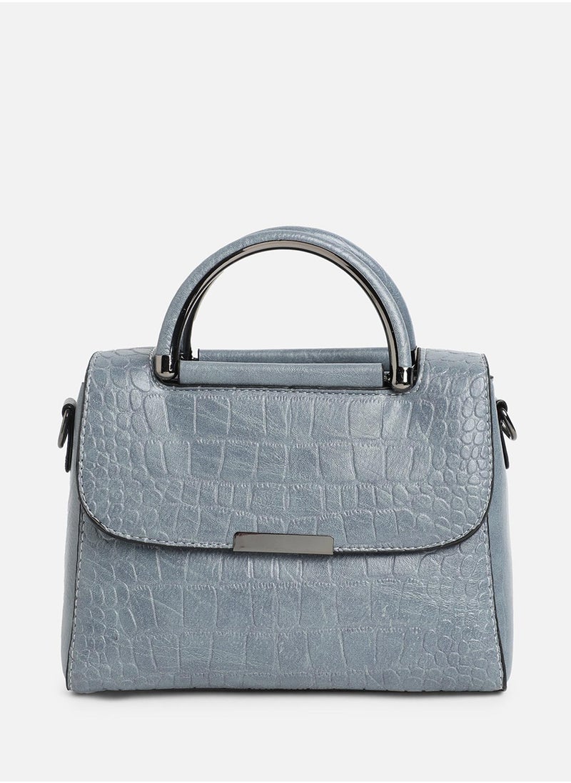 Haute Sauce Solid Magnet Lock Regular Vegan Leather Hand bag  - Image 3