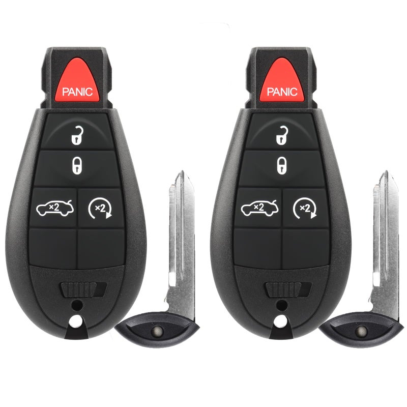 NPAUTO Key Fob Fobik Replacements for Dodge Challenger 20082014 Durango Charger Chrysler 300 Jeep Grand Cherokee Truck Keyless Entry Remote Control Start Car Key Fob M3N5WY783X 433 MHz 2Pack