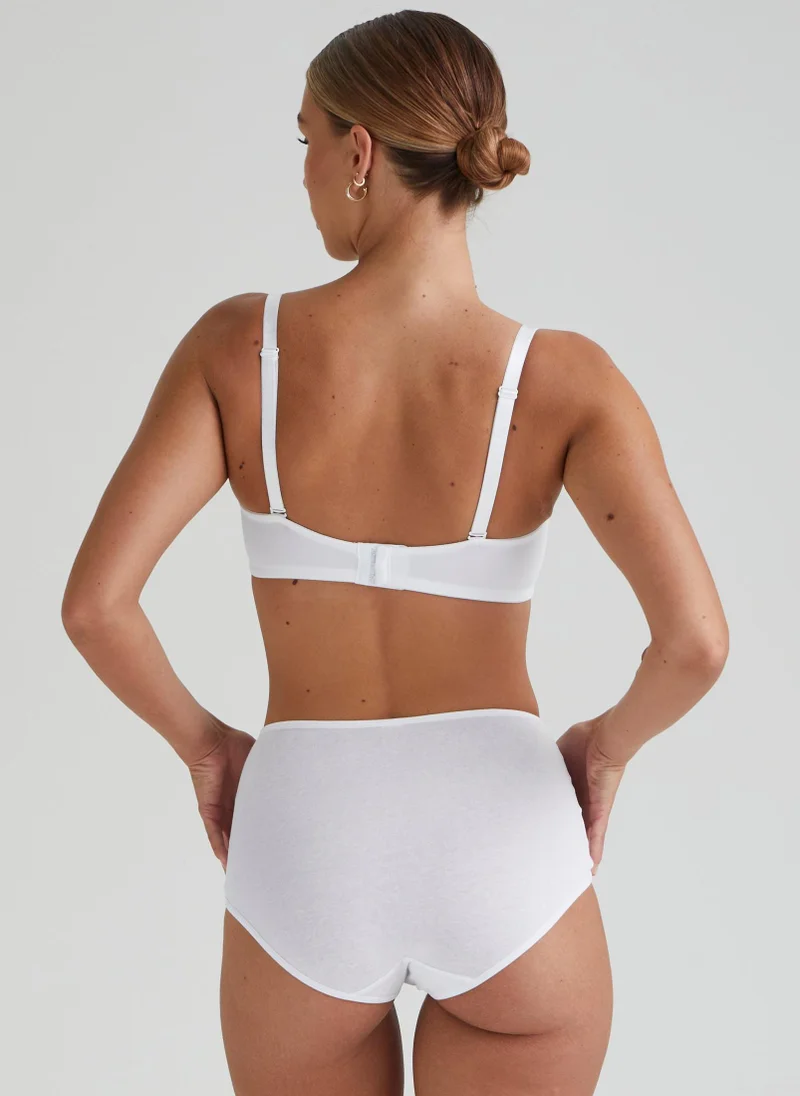 Matalan 4 Pack White Full Knickers