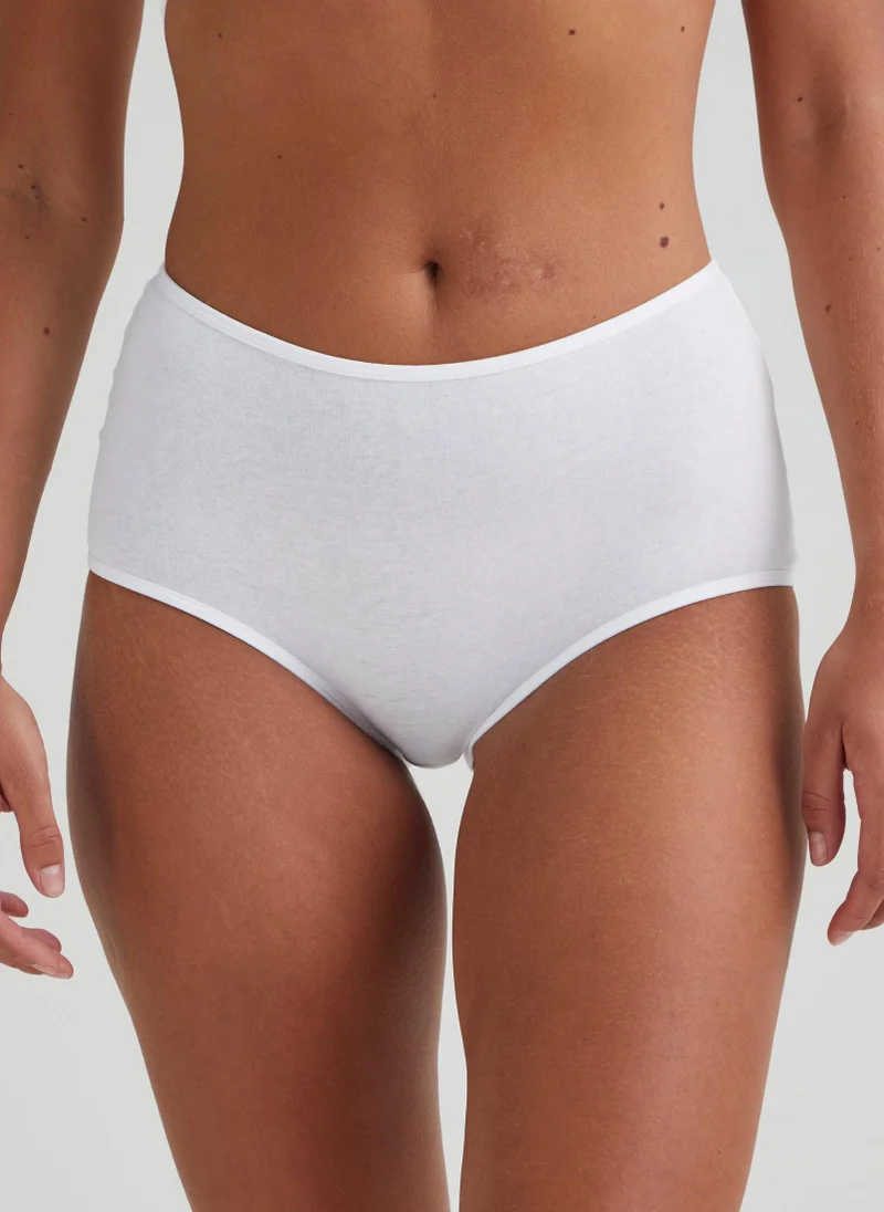 Matalan 4 Pack White Full Knickers