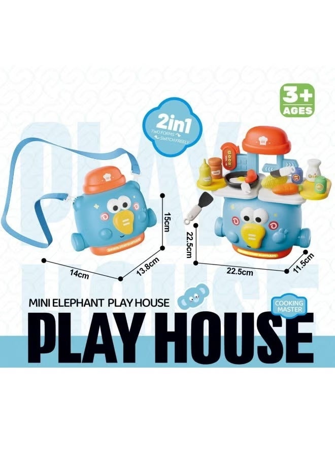 2-in-1 Kids Kitchen Toy Set with Storage Box - 22 Role-Playing Toys and Accessories, Suitable for Children Aged 3 and Up, Educational and Interactive Learning Toy - Image 2