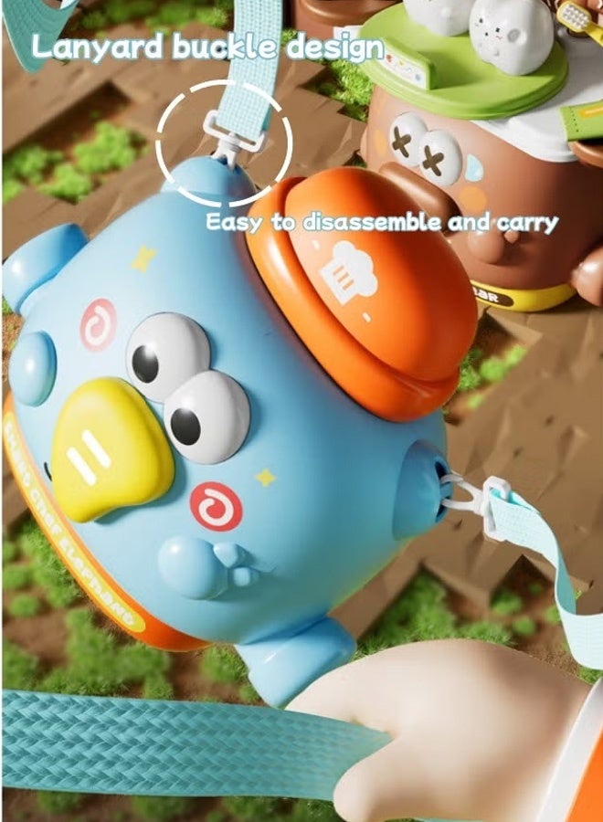 2-in-1 Kids Kitchen Toy Set with Storage Box - 22 Role-Playing Toys and Accessories, Suitable for Children Aged 3 and Up, Educational and Interactive Learning Toy - Image 4