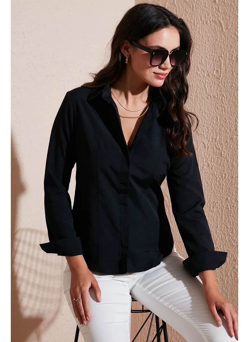 Lela Cotton Slim Fit Classic Collar Shirt Women's Shirt 6777423