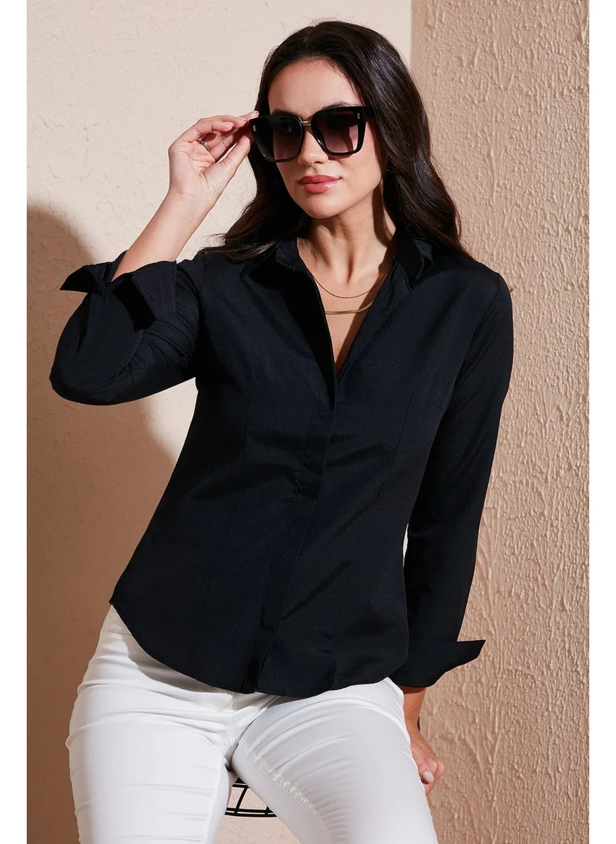 Lela Cotton Slim Fit Classic Collar Shirt Women's Shirt 6777423
