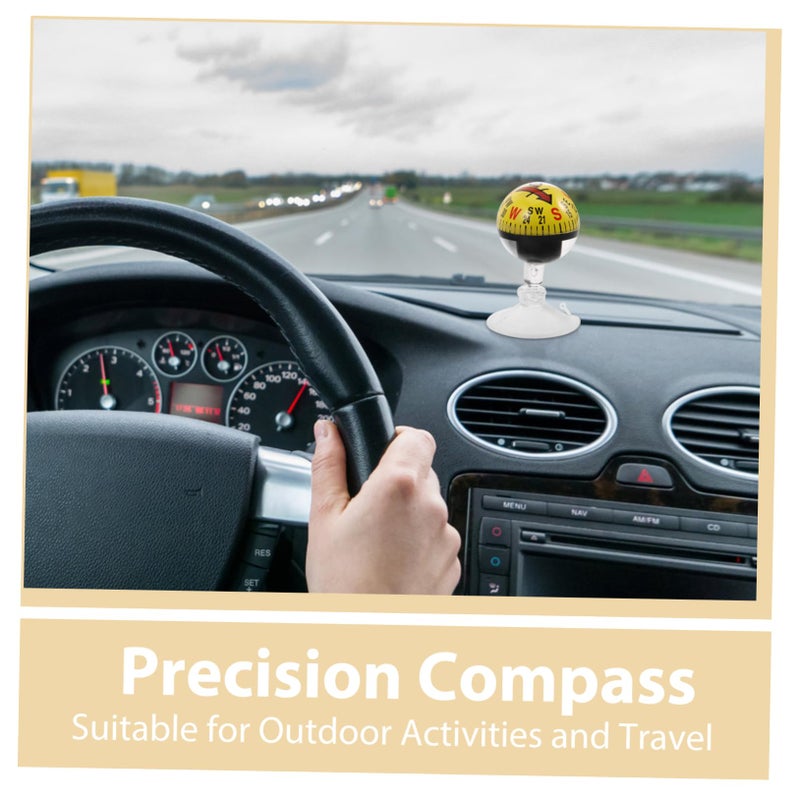 Suction Cup Car Dashboard Compass Portable Navigation Tool For Outdoor Activities - Image 5