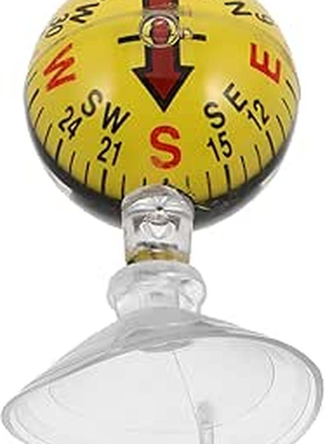 Suction Cup Car Dashboard Compass Portable Navigation Tool For Outdoor Activities - Image 1