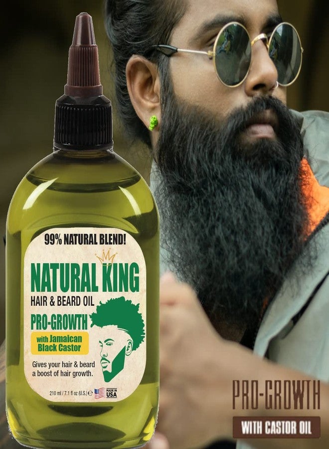 SFC Natural King Pro-Growth Hair & Beard Oil with Jamaican Black Castor Oil 7.1 oz. (PACK OF 2) - Image 5