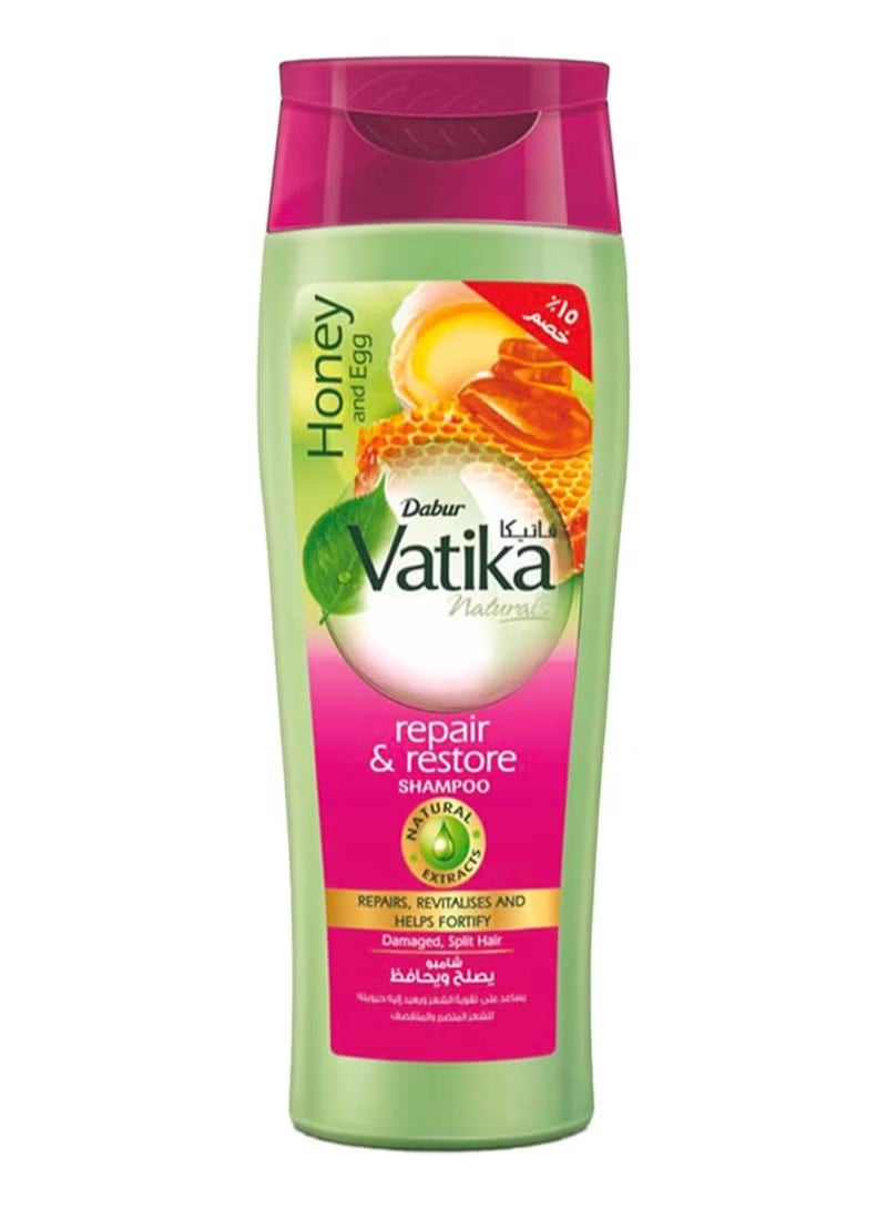 Vatika Naturals Shampoo Repair & Restore Honey - 180 Ml