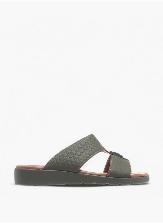 LBL by Shoexpress Metal Accent Slip-On Arabic Sandals  - Image 2
