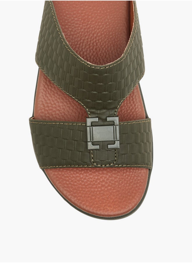 LBL by Shoexpress Metal Accent Slip-On Arabic Sandals  - Image 3