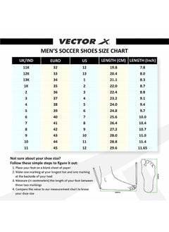 Vector X Fizer Indoor Football Shoes  | Synthetic Leather | Moulded Insole | Faux Leather,Rubber | Minimal Water Absorption | 10 UK / 11 US / 44 EU  - Image 3