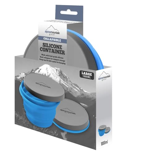 Alpine Mountain Gear Collapsible Silicone Bowl (Large (Blue)) - Image 4