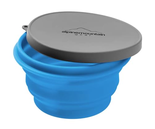 Alpine Mountain Gear Collapsible Silicone Bowl (Large (Blue)) - Image 1