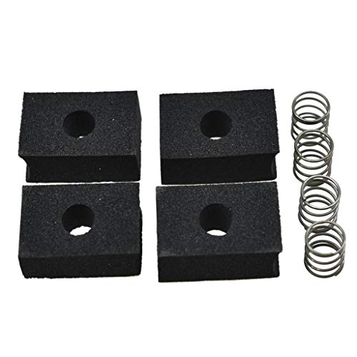 KAISH Pack of 4 Bass Pickup Height Foam Pickup Height Adjustment Pads with Springs for P Bass or Jaquar Pickups - Image 1