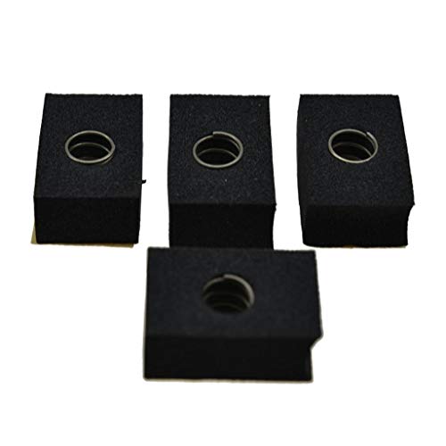 KAISH Pack of 4 Bass Pickup Height Foam Pickup Height Adjustment Pads with Springs for P Bass or Jaquar Pickups - Image 4