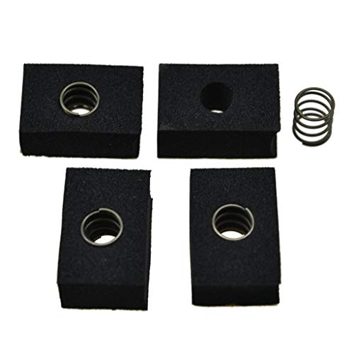 KAISH Pack of 4 Bass Pickup Height Foam Pickup Height Adjustment Pads with Springs for P Bass or Jaquar Pickups - Image 2