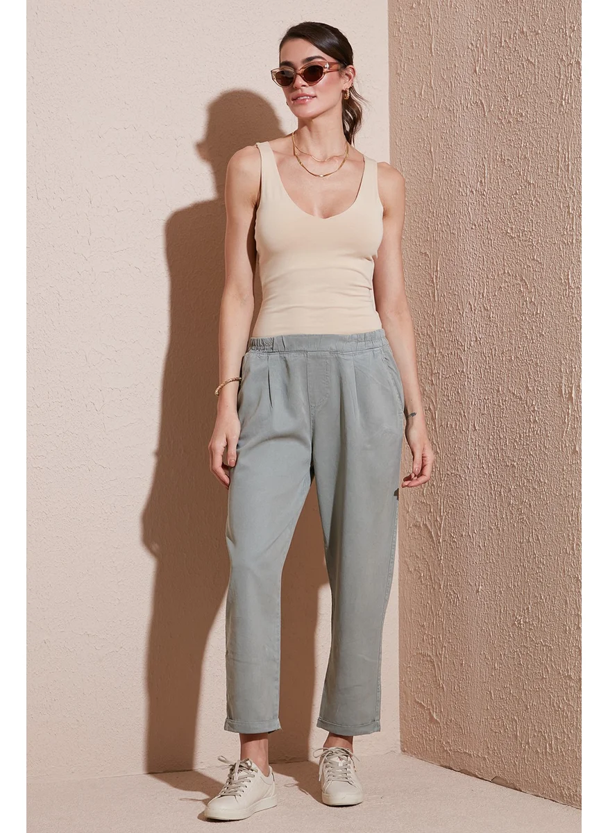 Lela Slim Fit Normal Waist Straight Leg Trousers Women's Trousers 668yp5372