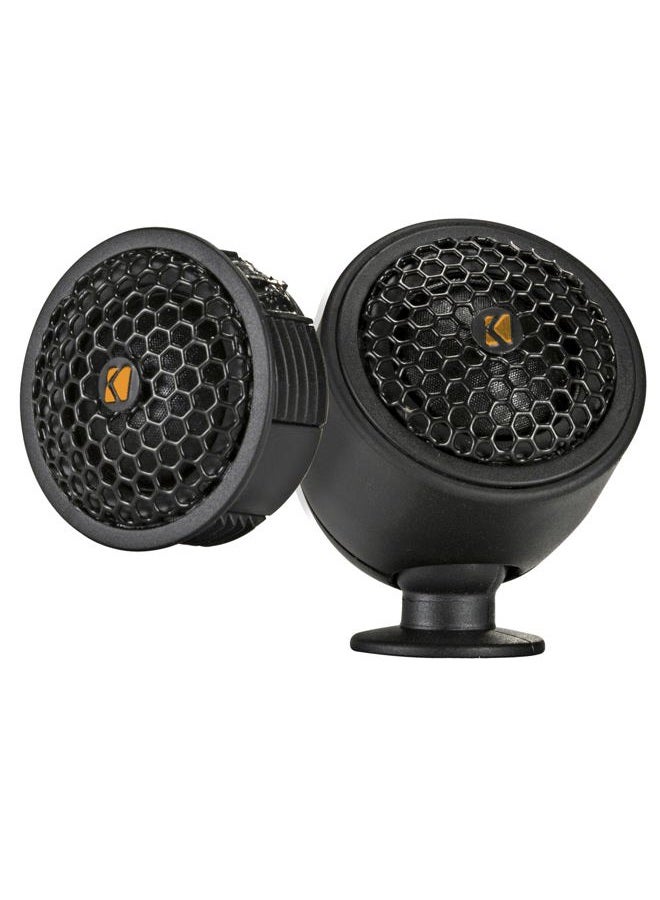 Kicker 51KST2504 - KST250 1-Inch tweeters w/x-Overs and Swivel mounts, 4ohm, Pair - Image 1