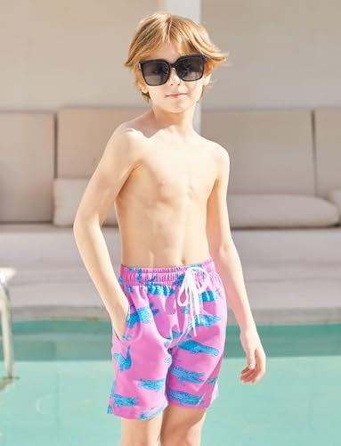 uideazone Boy's Swim Trunks 3D Crocodile Printed Swimming Trunks Quick Dry Surfing Board Shorts for Summer Beach Casual - Image 4