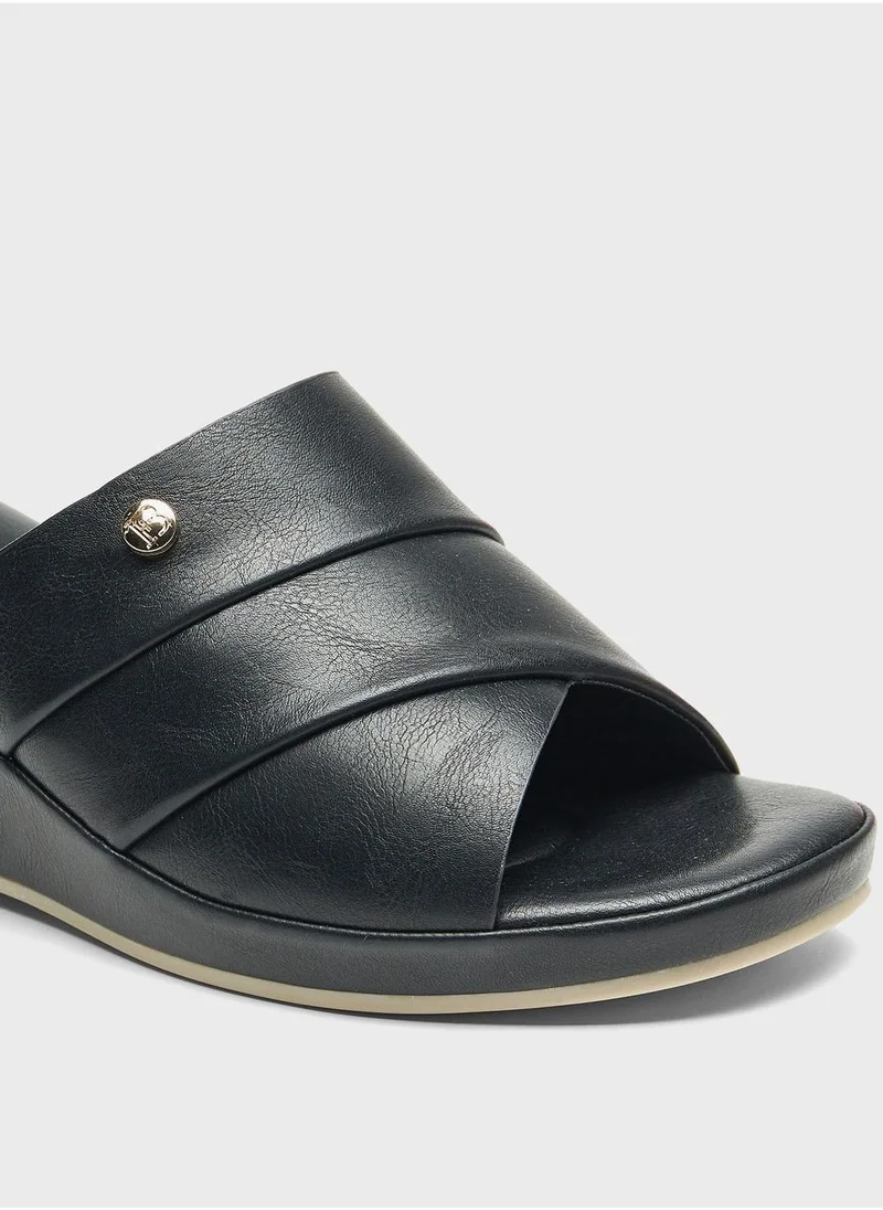 shoexpress One Strap Wedge Sandals