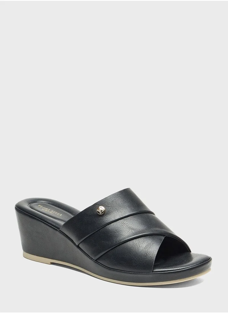 shoexpress One Strap Wedge Sandals