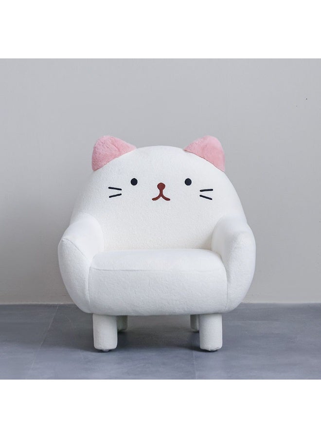 DANUBE HOME Kitty Kids Chair – Charming, Soft Upholstered Seat For Girls, Ideal For Bedroom, Playroom, Or Reading Corner – White & Pink - Image 2