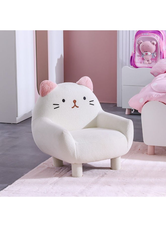 DANUBE HOME Kitty Kids Chair – Charming, Soft Upholstered Seat For Girls, Ideal For Bedroom, Playroom, Or Reading Corner – White & Pink - Image 5