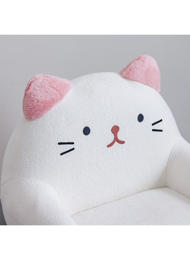 DANUBE HOME Kitty Kids Chair – Charming, Soft Upholstered Seat For Girls, Ideal For Bedroom, Playroom, Or Reading Corner – White & Pink - Image 3