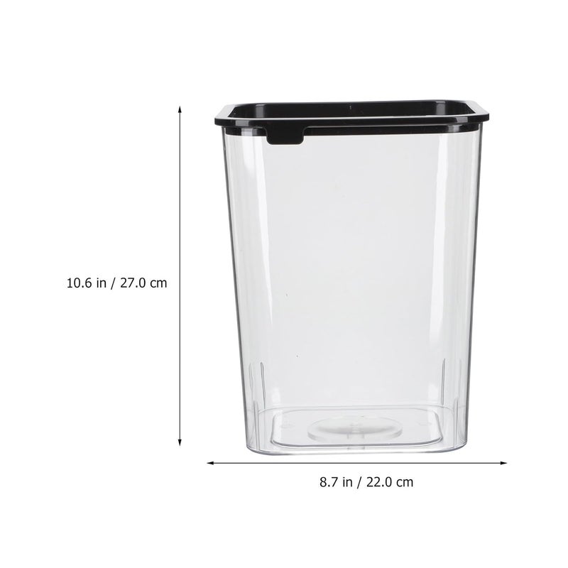 Square Waste Bin 15l Plastic Garbage Container for Bedroom Bathroom Kitchen Storage Organizer - Image 2