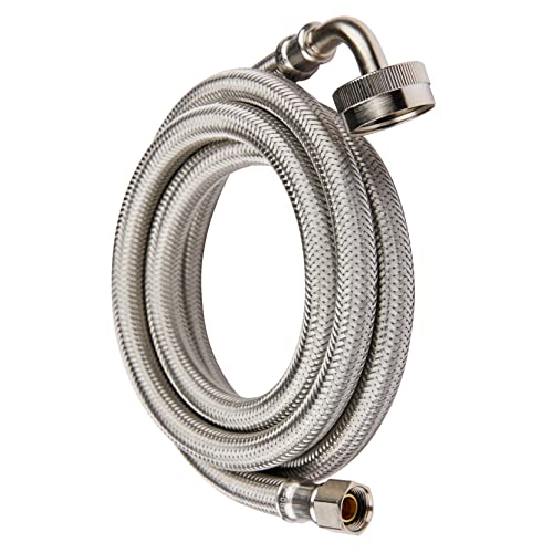 EFIELD Appliance Accessories Dishwasher Hose with 90 Degree FGH Elbow, 4 Feet Length,Water Supply Line, Premium Braided Stainless Steel,(HOSE010) - Image 2