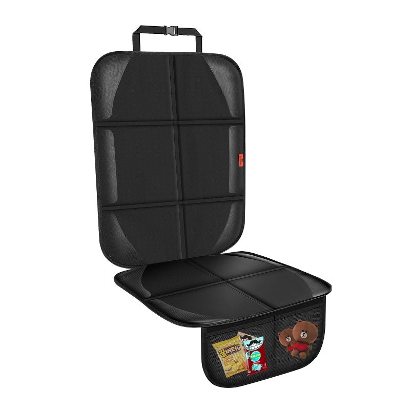 XHYANG Car Seat Protector,Auto Car Seat Protectors Baby Carseat Waterproof Durable 600D Fabric for Child Baby Car Seat Mat Vehicle Pet Cover 2 Storage Pockets (1 Pack) - Image 1