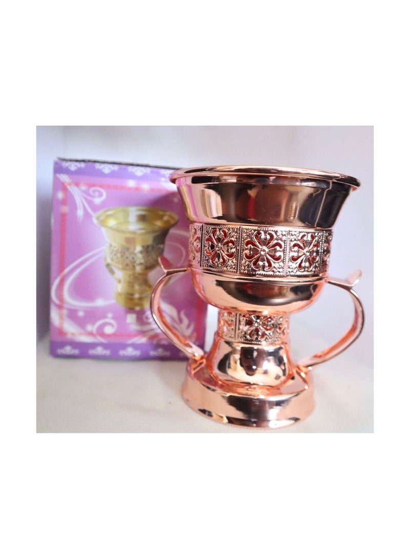 PARO OUD موقد بخور فحم، لبخور عود - تصميم فاخر، فضي وذهبي اختياري، ذهب ديغ-لو - Image 1