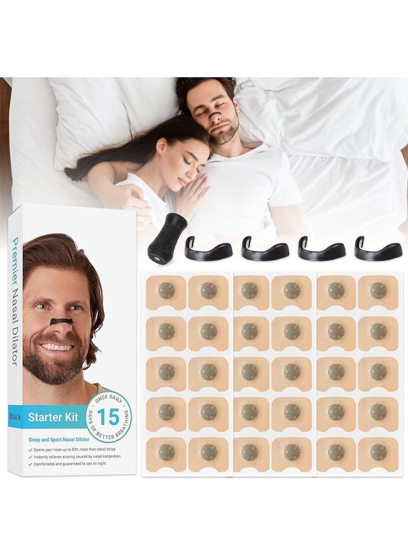 Generic 15 Pair Breathing Magnetic Nasal Strip Starter Kit Nose Strips For Breathing Reduce Snoring Nasal Pads Comfortable Anti-Snoring Equipment - Image 3