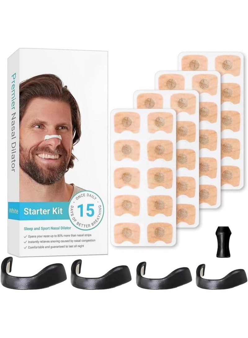 Generic 15 Pair Breathing Magnetic Nasal Strip Starter Kit Nose Strips For Breathing Reduce Snoring Nasal Pads Comfortable Anti-Snoring Equipment - Image 1