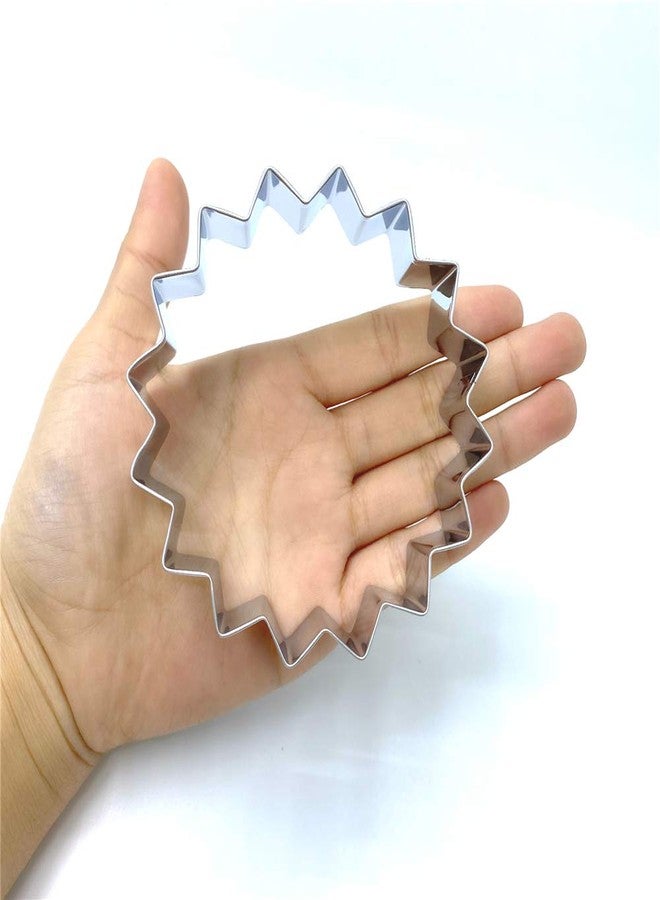 LILIAO قطاعة بسكويت على شكل زهرة دوار الشمس من ليلياو - 3.8 × 3.8 بوصة - مصنوعة من الفولاذ المقاوم للصدأ - Image 5