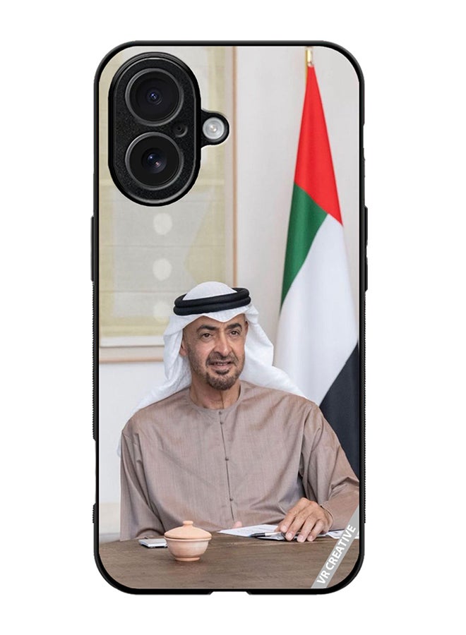 Protective Case Cover For Apple iPhone 17 Sheikh Mohamed Bin Zayed Al Nahyan Design Multicolour