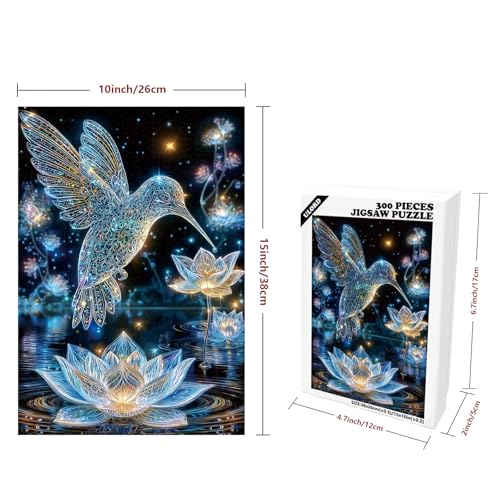 Ulord Great Jigsaw Puzzles for Adults 300 Pieces Crystal Hummingbird Puzzles for Adults Toys Gift Family Decoration Kids Puzzle - Image 5